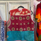 Handmade Reversible Kantha Vest – Garden | 100% Cotton Jacket