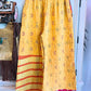 Marigold Stripes – Handmade Kantha Cotton Pants | Wide Leg Boho Trousers
