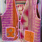Handmade Reversible Kantha Vest – Marigold | 100% Cotton Jacket