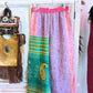 Rose Garden – Handmade Kantha Cotton Pants | Wide Leg Boho Trousers
