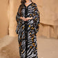Desert Mirage Boho Kaftan – Free Size, Mixed Fabric