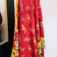 Purple Saree Kantha Quilt – Twin Size - Throw Blanket
