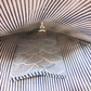 Heart Quilted Tote- waves - Zipper - Pocket