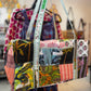 Tropical Palm Patchwork Quilted Duffel Bag – Handmade Botanical Block Print Cotton Weekender Bag