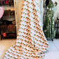 Mushroom Forest Kantha Quilt - 100% Cotton Handmade Blanket | Handblock Print Bedspread (90x110)