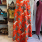 Jungle Print- Orange- Handblock Printed Kantha Quilt | Cotton | Handmade