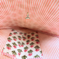 Heart Quilted Tote- Pink Flowers - Zipper - Pocket