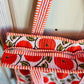 Crimson Orchard Tote – Handmade Quilted Cotton Bag | Red Fruit Print Market Tote