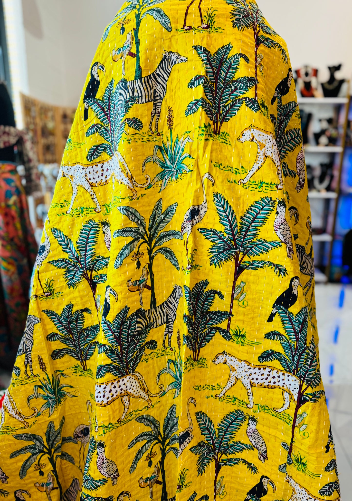 Jungle Kantha- Yellow