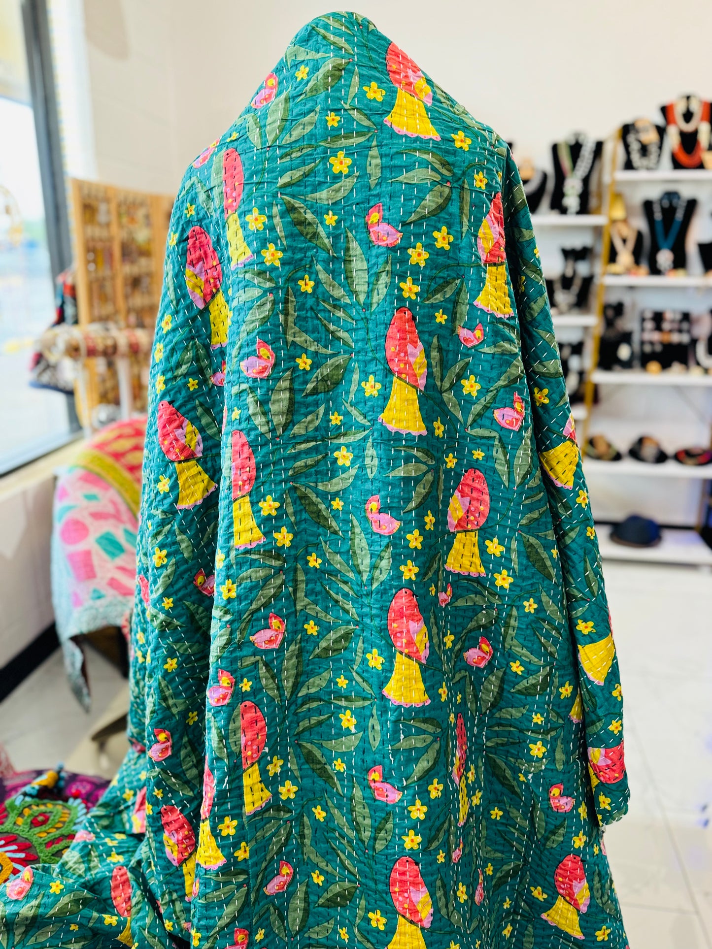 Bird Printed Kantha