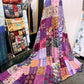 Silk Patchwork Kantha - Purple -Queen/ King