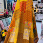 Silk Patchwork Kantha - Yellow- Queen/ King