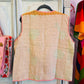 Handmade Reversible Kantha Vest – Honey | 100% Cotton Jacket