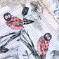 Owl Family – Handblock Printed Kantha Quilt – 100% Cotton | Handmade