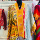 Handmade Kantha Poncho – Desert Muse | Unisex | 100% Cotton Boho Top