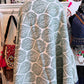Green Leaf Kantha Quilt | Cotton Lightweight Blanket | Throw/ Twin Size