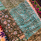Silk Patchwork Kantha - Green-Queen/ King