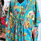Handblock Cotton Kaftan-Frida