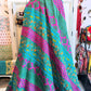 Colorblock Harmony – Handblock Printed Kantha Quilt – 100% Cotton | Handmade