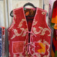 Handmade Reversible Kantha Vest – Garden | 100% Cotton Jacket
