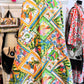 Safari Diamond Kantha Quilt | Cotton Lightweight Blanket | Throw/Twin Size