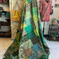 Silk Patchwork Kantha - Green-Queen/ King
