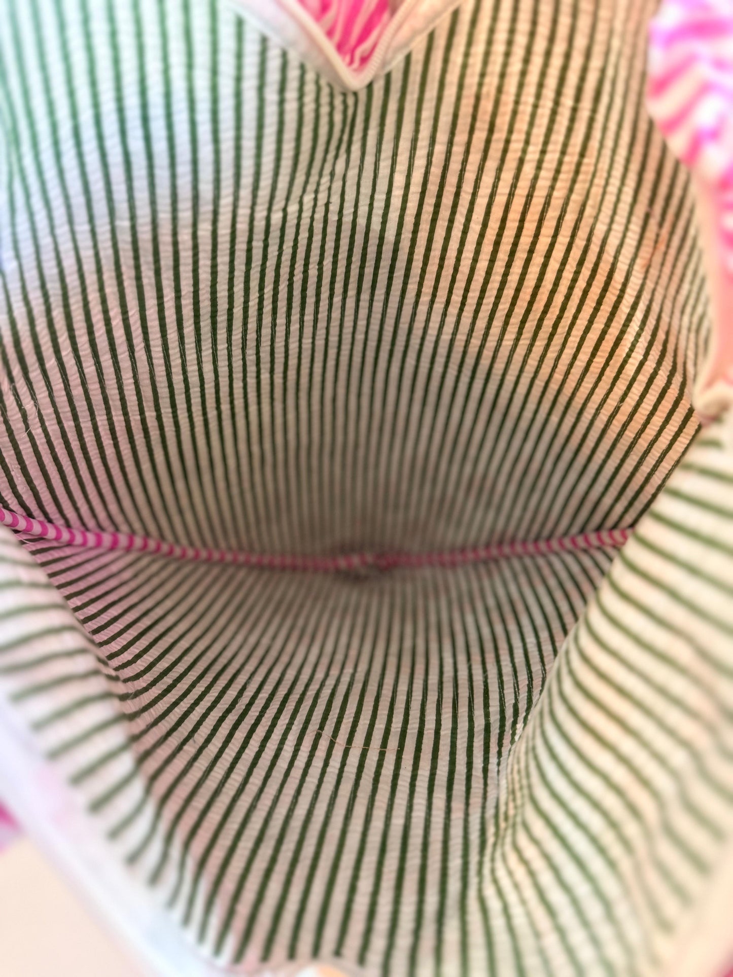 Rosebud Whimsy Heart Tote – Handmade Quilted Cotton Bag with Zipper & Frill Detail | Romantic Gift