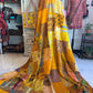 Silk Patchwork Kantha - Yellow- Queen/ King