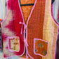 Handmade Reversible Kantha Vest – Rosewood | 100% Cotton Jacket