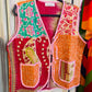 Handmade Reversible Kantha Vest – Rosewood | 100% Cotton Jacket