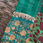 Silk Patchwork Kantha - Green-Queen/ King