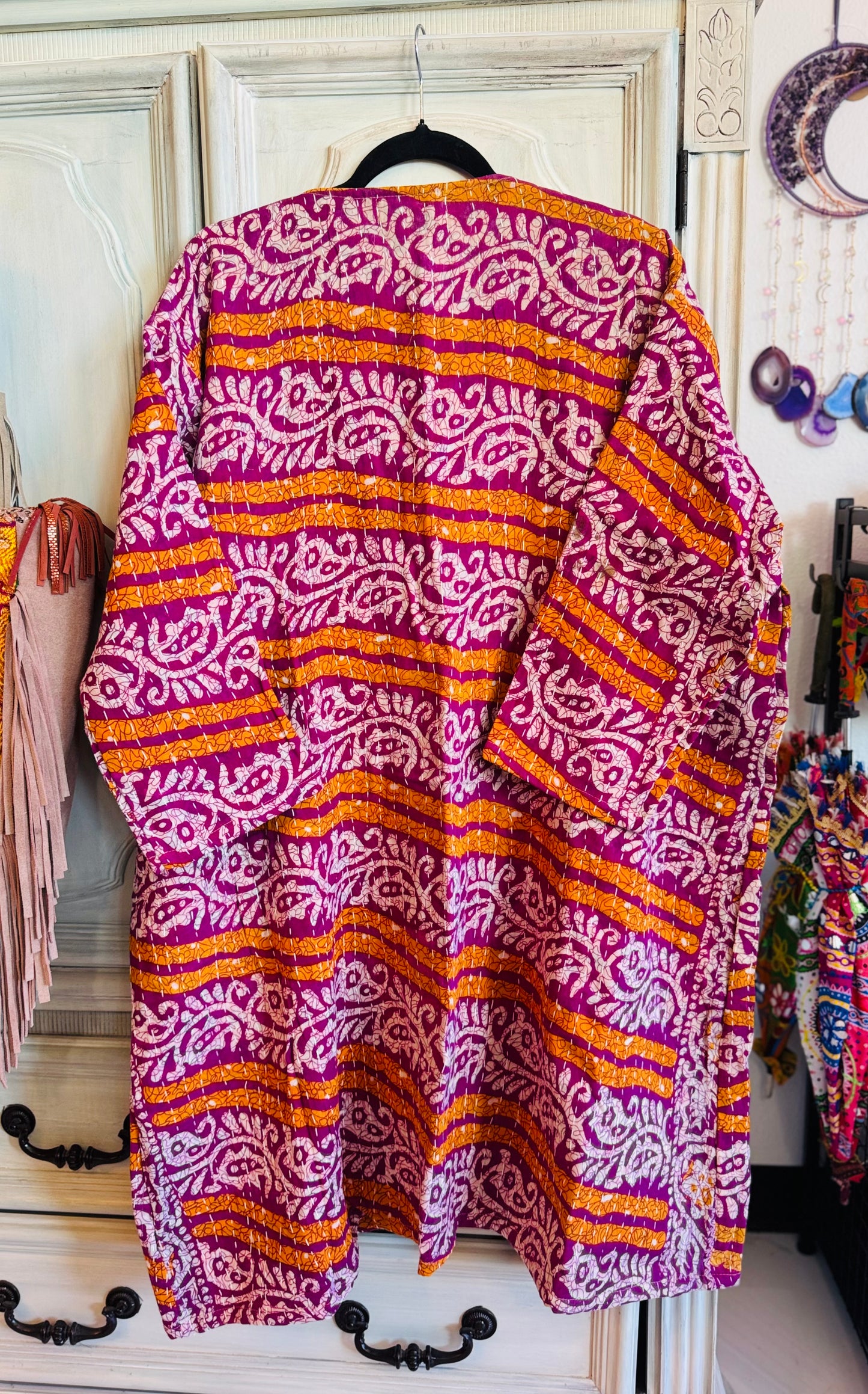 Purple Kantha Kimono