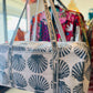 Handmade Quilted Weekender Bag – Travel Duffel - Shells