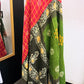 Pink Saree Kantha Quilt – Twin Size - Throw Blanket