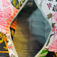 Tropical Palm Patchwork Quilted Duffel Bag – Handmade Botanical Block Print Cotton Weekender Bag