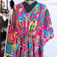 Handblock Cotton Kaftan-Frida