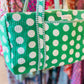 Handmade Quilted Weekender Bag – Travel Duffel - Polka Dots