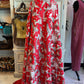 Jungle Print- Red- Handblock Printed Kantha Quilt | Cotton | Handmade