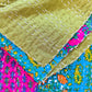 Colorblock Harmony – Handblock Printed Kantha Quilt – 100% Cotton | Handmade