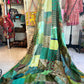 Silk Patchwork Kantha - Green-Queen/ King