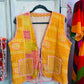 Handmade Reversible Kantha Vest – Honey | 100% Cotton Jacket