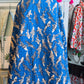 Indigo Shark Print Kantha Quilt | Cotton Lightweight Blanket | Throw/Twin Size
