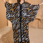 Desert Mirage Boho Kaftan – Free Size, Mixed Fabric