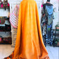 Sunburst Ember Kantha Quilt - 100% Cotton Handmade Blanket | Handblock Print Bedspread (84x106)
