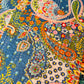 Paisley Garden – Blue – Handblock Printed Kantha Quilt | Cotton | Handmade