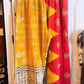 Marigold Sunburst – Handmade Kantha Cotton Pants | Paisley Patchwork Boho Pants | Pockets