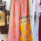 Olive Leaf – Handmade Kantha Cotton Pants | Wide Leg Boho Trousers