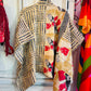 Handmade Kantha Poncho – Earth Rhythm | Unisex | 100% Cotton Boho Top