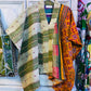 Handmade Kantha Poncho – Earthbound Mosaic | Unisex | 100% Cotton Boho Top