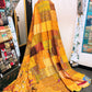 Silk Patchwork Kantha - Yellow- Queen/ King